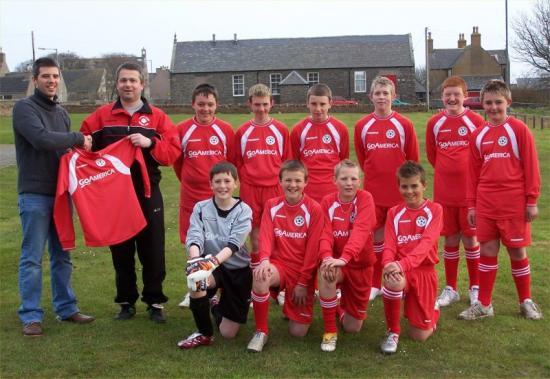 Photograph of Lybster Under 15's  Go international With Go America Inc!