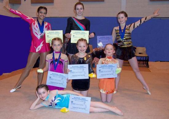 Photograph of Caithness Rythmic Gymnasts Compete In Aberdeen