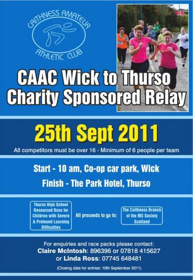 Photograph of Wick to Thurso Charity Road Relay Race