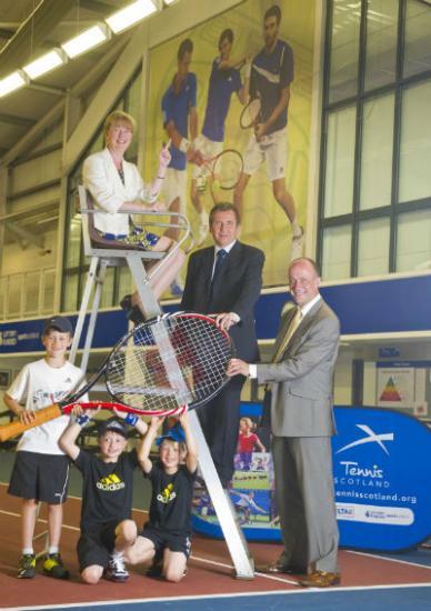Photograph of Tennis Scotland and sportscotland outline new tennis investment