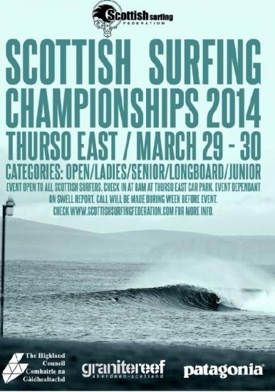 Photograph of Scottish Surf Championships - Thurso East 29 - 30 March 2014