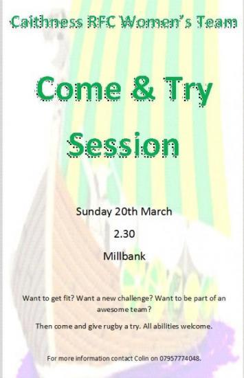Photograph of Caithness Womens Rugby Come and Try Session