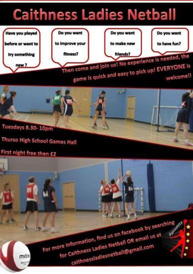 Photograph of Caithness Ladies Netball - Come and Try Night