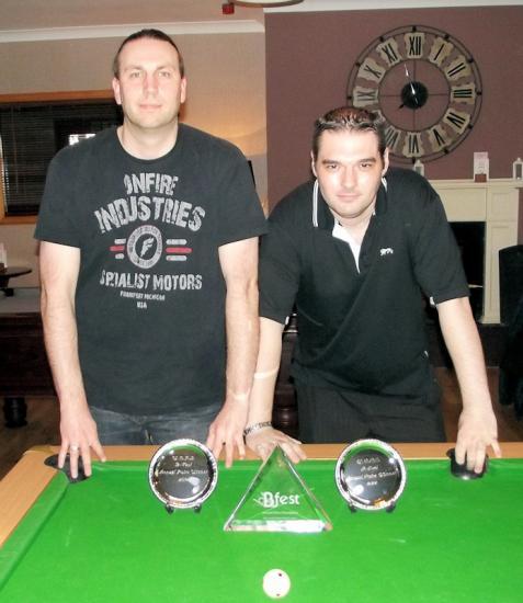 Photograph of Carter/Honyman Pair Second Time Winners of Bfest Pairs Championships