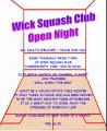 Thumbnail for article : Wick Squash Club Open Night