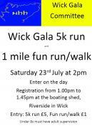 Thumbnail for article : Wick Gala 5k run and 1 mile fun run/walk