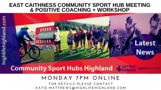 Photograph of Online Meeting and Coaching Talk with East Caithness Sports Hub